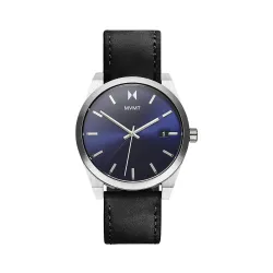 MVMT Element Qtz Basic Calendar Blue Round Dial Mens Analog Watch
