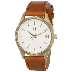 MVMT Leather Analog White Dial Womens Watch