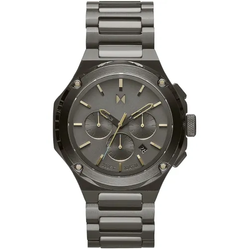 Image of MVMT Raptor Qtz Fashion Chrono Grey Round Dial Men's Watch|Stainless Steel Material|Grey Color Band - 28000153-D