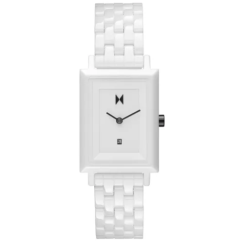 Image of MVMT Sig Square Quartz White Square Dial Women's Watch - 28000205-D