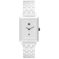 MVMT Sig Square Quartz White Square Dial Womens Watch - 28000205-D