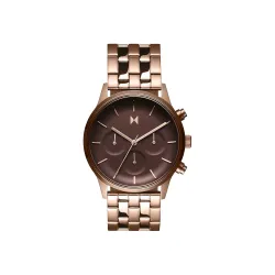 MVMT Stainless Steel Analog Brown Dial Women Watch-28000063-D, Rose Gold Band