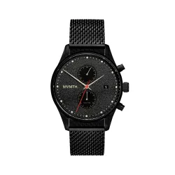 MVMT Stainless Steel Caviar Analog Black Dial Men Watch