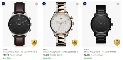Image of MVMT Wrist Watches at minimum 80% Discount