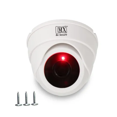 Image of MX Dummy CCTV Dome Camera with Flashing Red LED Light