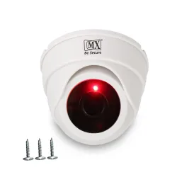 MX Dummy CCTV Dome Camera with Flashing Red LED Light