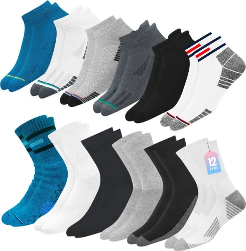 Image of MXSOX  Men Solid Ankle Length  (Pack of 12)