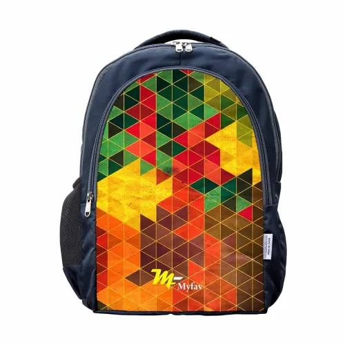 Image of MY FAV 30 Litres Printed Laptop Backpack (Multicolor)
