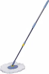 MY GIRAFFE MOP ROD SET/MOP STICK , EXTENDABLE HANDLE WITH 1 MICROFIBER REFILL Mop Set (Multicolor)