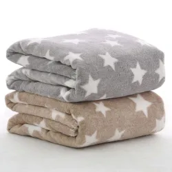 MY NEWBORN Double Layer Baby Blanket Baby Wrapper Baby Bedding Baby Sheet Useful in All Seasons-Pack of 2 (Gray-Brown), one Size (284.0mm L X 203.0mm W)