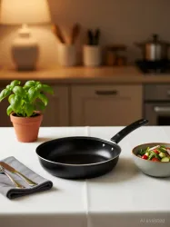 My Store Ultimate Kitchen Non-Stick Cookwares - Fry Pan - Fry Pan 21.5 cm diameter 1.7 L capacity (Cast Iron, Non-stick, Induction Bottom)