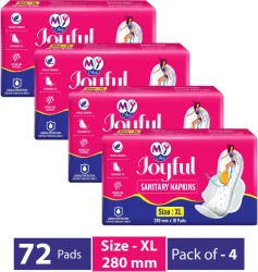 MYAID JOYFUL Sanitary Pad (72 Pads) (Pack of 4)