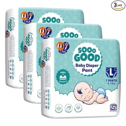MyAid SOOO GOOD Baby Diaper Pants With Aloe Lotion & Wetness Indicator | Soft & Comfortable | Fast Absorption, Rash-Free