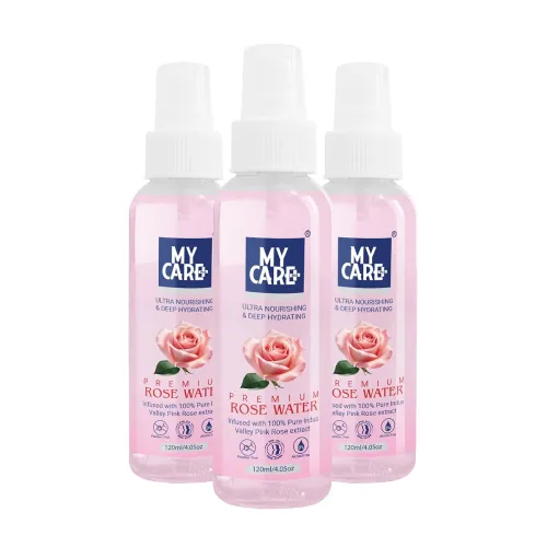 Image of MY CARE PLUS Premium Rose Water Face Toner 120 ml Pack of 3