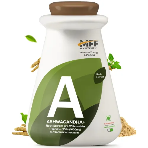 Image of MyFitFuel Ashwagandha Root Extract 1000mg (180 Capsules)