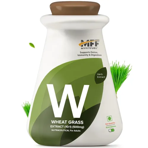 Image of MyFitFuel Wheat Grass Extract (10:1, 500mg)- 90 Capsules