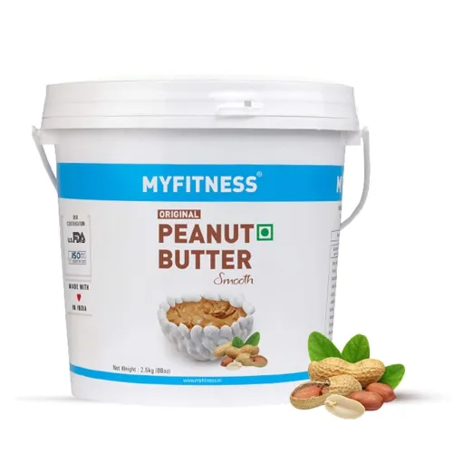 Image of MYFITNESS Original Classic Peanut Butter Smooth 2.5kg | 21g Protein to Boost Energy | Tasty & Healthy Nut Butter Spread 
