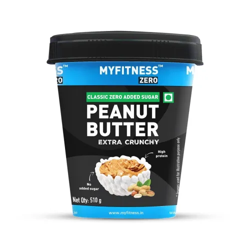 Image of MYFITNESS Zero Peanut Butter Classic Zero Sugar Extra Crunchy 510g