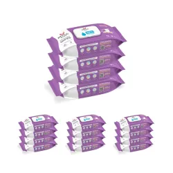 Mylo Gentle Baby Wipes with Lid (72 Wipes x 16 Pack - 288 Water Wipes)