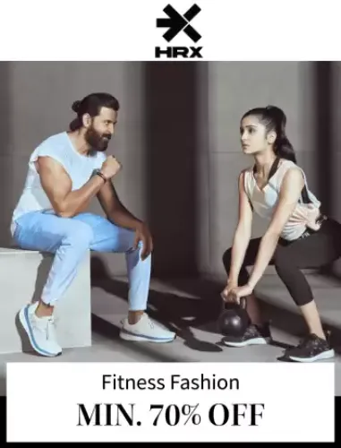 Image of Myntra Big Fashion Festival: Fitness Fashion Deals Minimum 70% off on HRX Products