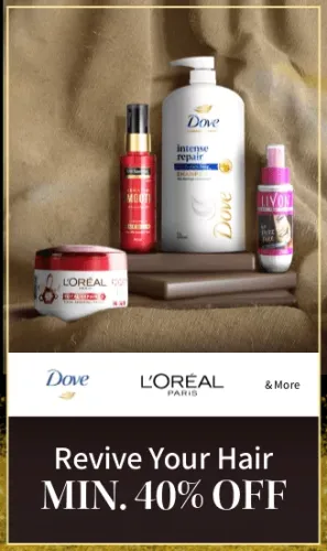 Image of Myntra Big Fashion Festival get Minimum 40% off on Hair care products like DOVE ,LOREALS ,LIVON 