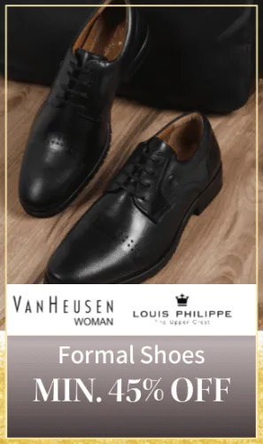 Image of Myntra Big Fashion Festival: Minimum 45% off on VAN HEUSEN and LOUIS PHILIPPE Men's Footwear 