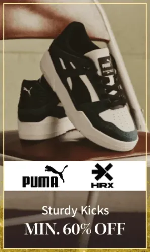 Image of Myntra Big Fashion Festival: Minimum 60% off on PUMA and HRX Men's Footwear 