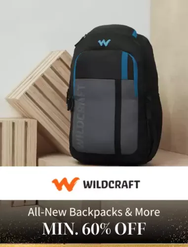 Image of Myntra Big Fashion Festival: Minimum 60% off on WILDCRAFT Bag packs 