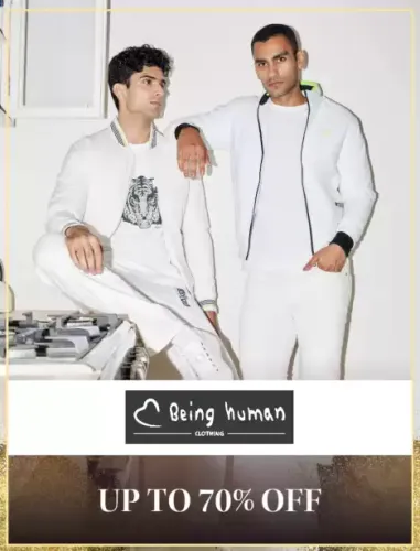 Image of Myntra Big Fashion Festival: Minimum 70% off on BEING HUMAN Men's Fashion 