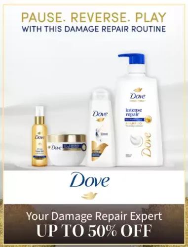 Image of Myntra Big Fashion Festival Up TO 50% off on DOVE Products