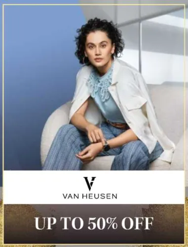 Image of Myntra Big Fashion Festival: Up To 50% off on VAN HEUSEN Women's Wear 