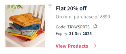 Image of Myntra Coupon : Flat 20% Off on Clothing