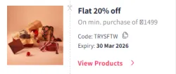 Myntra Coupon : Flat 20% Off on Footwear