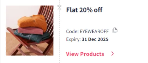 Image of Myntra Coupon : Flat 20% Off on Sunglasses