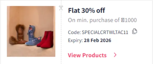 Image of Myntra Coupon : Flat 30% Off on Belts