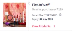 Myntra Coupon : Flat 20% Off on Beauty & Personal Care