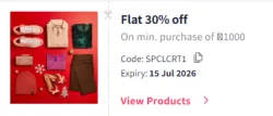 Myntra Coupon : Flat 30% Off on Fashion & Accessories