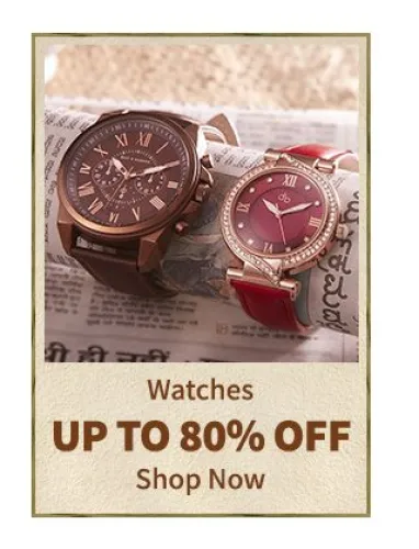 Image of Myntra Fashion Sale : up to 80% Discount on TITAN Men's Women's Fashion Watches 