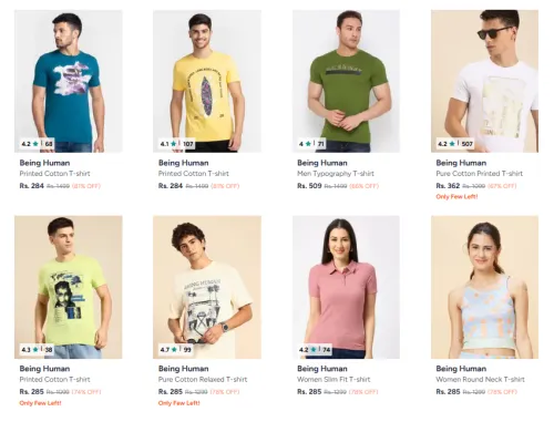 Image of Myntra Loot : Upto 81% Off On Being Human Clothing