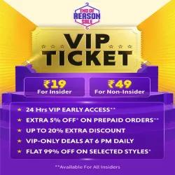 Myntra EORS: VIP ticket Get VIP Only Benefits this EORS