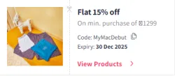 Myntra Coupon : Flat 15% Off on M.A.C Beauty Products
