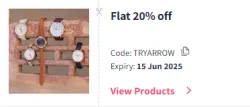 Myntra Coupon : Flat 20% Off on Arrow Mens Fashion