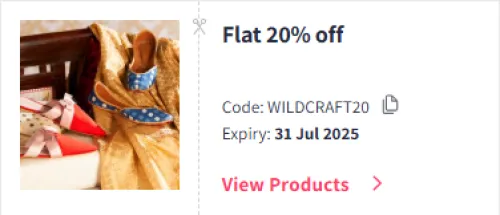 Image of Myntra Coupon : Flat 20% Off on Wildcraft Clothing & Bags