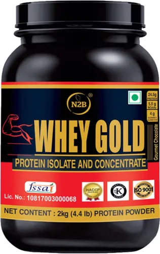 Image of N2B Whey Gold Chocolate Protein Powder & Mass Gainer - 2kg
