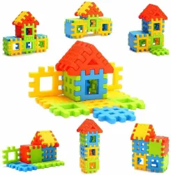 Nabhya Happy Home PVC Packing Building Blocks Early Learning Educational Toy For Kids Age 2 To 5 (Multicolor)