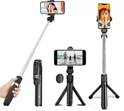 NAFA Bluetooth Selfie Stick (Black, Remote Included)