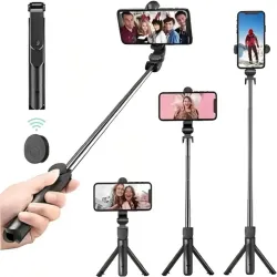 NAFA Bluetooth Selfie Stick (Black, Remote Included)