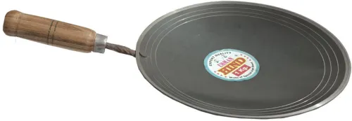 Image of Nagda Pure Iron Tawa 27 cm with Strong Wooden Handle