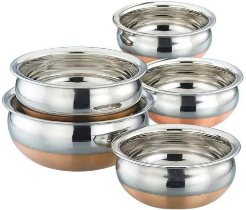 Image of Nageshwar Stainless Steel Cookware Set (5-Piece)