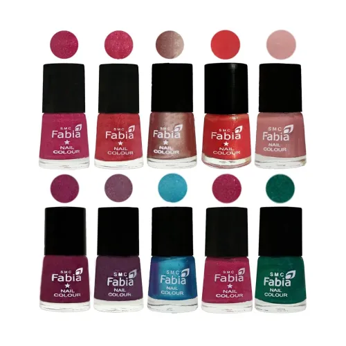 Image of Nail Paint | Glossy & Shine Nail Polish Combo Set of 10 